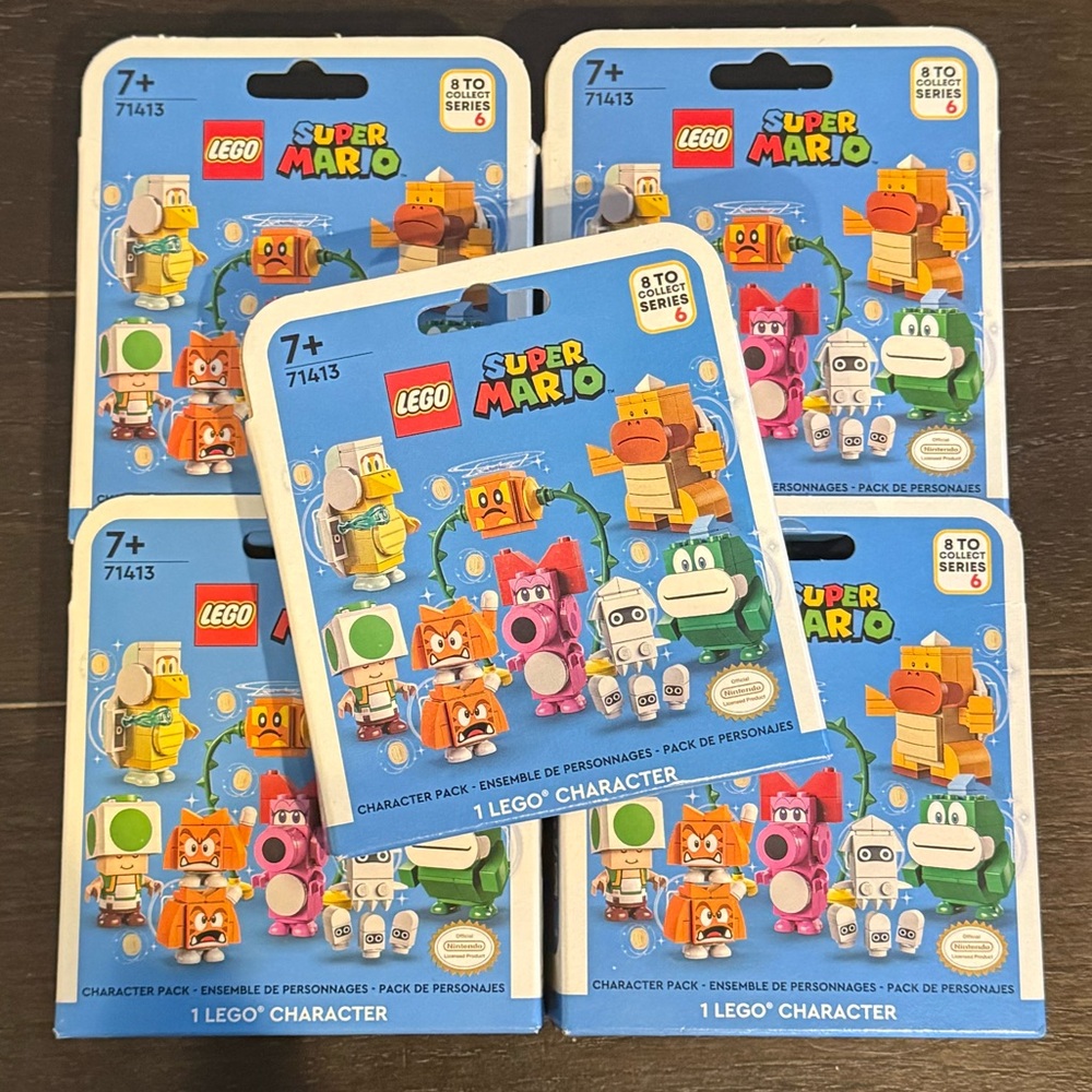 NEW Lego Super Mario Mystery Character Pack (Lot of 5) 71423